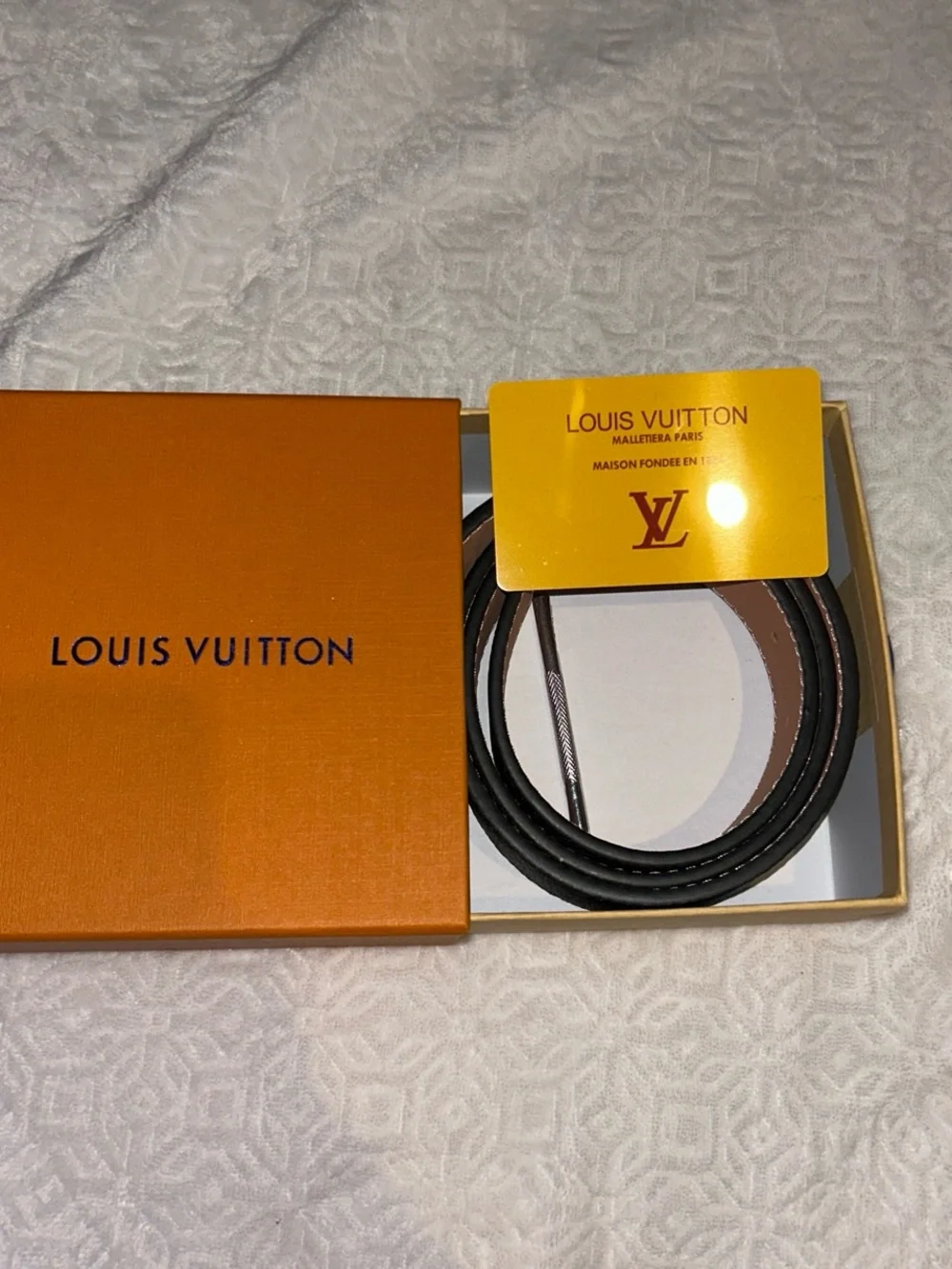 Louis Vuitton monogram belt black